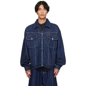 베트멍 청자켓 네이비 힙합 데님 재킷 252669M177000