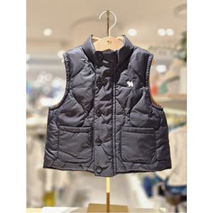 블루독베이비 10 25FW (DG)하이넥 퀼팅 덕다운 베스트B (45A1913002)