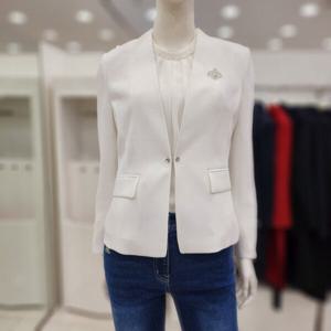 [조이너스]여성 정장 24신상 A라인  노카라 자켓 브랜드 여름 JE