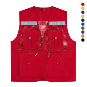 [랜더스][루페코리아] 랜더스 반사 왕망사 조끼 LD463 레드