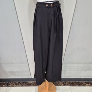 [나인스텝]사선랩슬랙스바지  N25NP5102 BK_YS