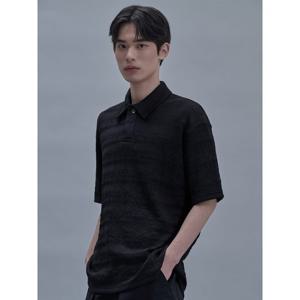 [Shift.G] Wave Texture Polo  Black (GS5342P015)