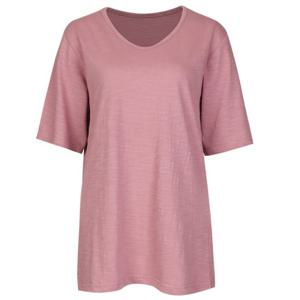 [샵앤]슬럽 면 루즈핏 V넥 반팔 티셔츠 DAI-WSH-0521-핑크