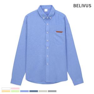 [빌리버스]빌리버스 남성 셔츠 BMS080 긴팔 무지 남방
