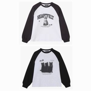 [더데이걸]레글런  캣 스웻셔츠 TGMA25103