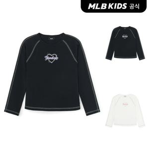 [MLB키즈 공식] 25FW 스트릿 하트 여아 슬림 티셔츠 (2color) 7FTSH0154