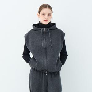 [유닛]후드 집업 쟈스민 베스트UFKKVE363N