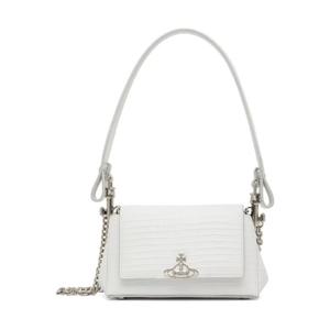 비비안웨스트우드 숄더백 화이트 스몰 헤이즐 핸드백 252314F048014