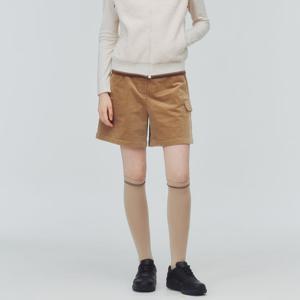 [링스본사] 여성 코듀로이 옆포켓 하프 팬츠 L21E3PM256_BG