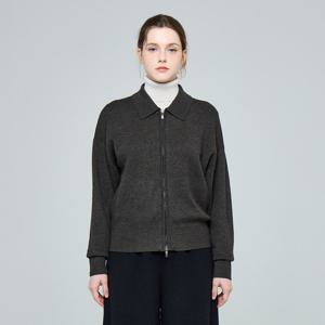 [유닛]플랩 카라 집업 자스민 가디건 UFKKCA353N