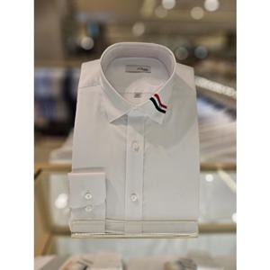 [듀퐁] (SE5FM21LS309SWH) 2025FW  슬림핏 폴리 레이온 스판 화이트 긴팔셔츠