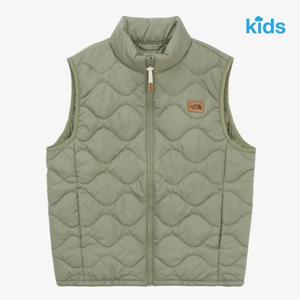 노스페이스 키즈 NV3NR51T 그린 마일로 히트 베스트 패딩조끼