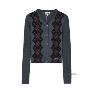 [가니] FW25 여성 아가일 가디건 K2284 523