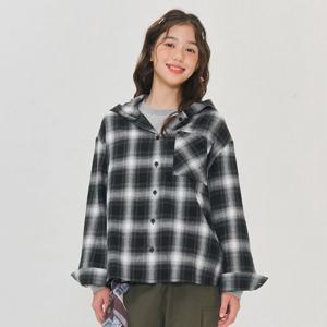[오션스카이]여아 체크 후드 셔츠-EFJG5471C03