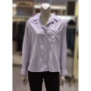 [트리아나]MARIO소고 카라넥 셔츠형블라우스TK1BA03