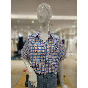 [포커스]MARIO포커스 체리 체크 블라우스 FM5F3BL32777