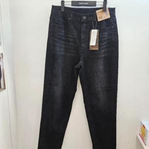 뱅뱅 BANG BANG H 뱅뱅 남성 가을 허리 밴딩 허벅지 넓은 뉴 레귤러핏 블랙 스판 청바지 FQL660