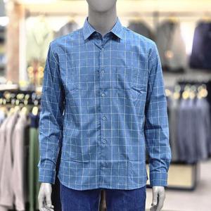 런던포그 세이브존04 세미일자기본에리 블루긴팔셔츠 LOFVA714a