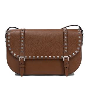 발렌티노 락스터드 페블 가죽 크로스바디 백 6Y2B0D09KDB HG5