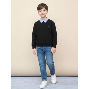 [TAG 59000원][빈폴키즈] [Essential] 스웨트 셔츠 - 블랙 (BI5941UE15)