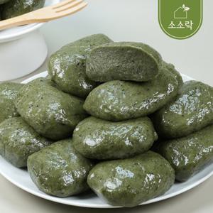 소소락 저당 쑥개떡 1kg (50g 20개입) 국내산 찹쌀, 해풍쑥, 개별포장.