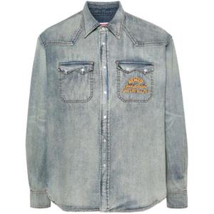 겐조 데님 셔츠 FE55DC4136E8DY GREY