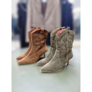 제시뉴욕 세이브존04 천연가죽 스웨이드 앵클부츠 MDW5AE4060AE