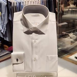 듀퐁셔츠 SE5FM11LS106SWH 비지니스 구김이 적은 울믹스 스트레치 일반 핏 셔츠