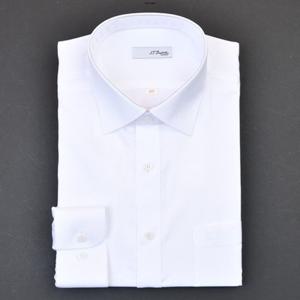 듀퐁셔츠 SE5FM11LS101SWH 비지니스 라인 하이퀄리티의 순면140수 솔리드 화이트 일반 핏 셔츠
