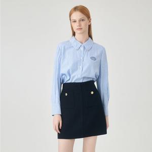 [라인어디션]오스텔라 골드 버튼 스커트(NWSKOJ41)