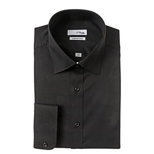 [듀퐁셔츠] (SE5FM22LS928SBK) 25 F W  블랙 구김적은 긴소매 기본무지 스판 슬림핏 셔츠