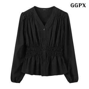 택가 59,000원 [GGPX]러블리 브이넥 블라우스 (GPCBA039D)