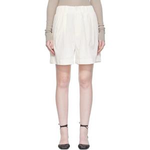 이세이미야케 반바지 오프 화이트 크럼플 U 쇼츠 252809F088000