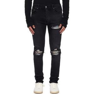 아미리 청바지 블랙 크레인 MX1 데님 진 252886M186053