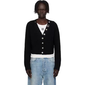 베트멍 가디건 블랙 팬시 버튼 미니 가디건 252669M200000