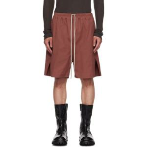 릭오웬스 반바지 레드 콘코르디안 박서 쇼츠 252232M193055