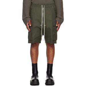 릭오웬스 반바지 카키 콘코르디안 카고벨라 카고 쇼츠 252232M193018