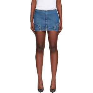 베트멍 미니스커트 블루 업사이드 다운 데님 미니 스커트 252669F060001