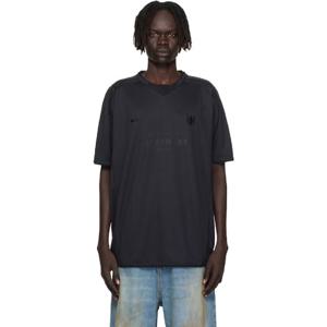 베트멍 티셔츠 블랙 트레이드마크 풋볼 저지 탑 252669M213049