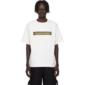 겐조 티셔츠 오프 화이트 겐조 파리 겐조 시티 오버사이즈 티셔츠 252387M213005