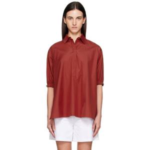 막스마라 셔츠 레드 티아노 셔츠 251118F109025