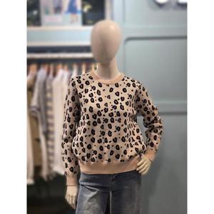 클리지 세이브존03 클리지 라운드 호피배색 니트 AGCP8WKT01A