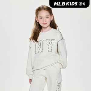 [MLB키즈 공식]25FW스트릿 베이직 쿠퍼스 빅로고 맨투맨 NY (Cream) 7AMTB1154-50CR