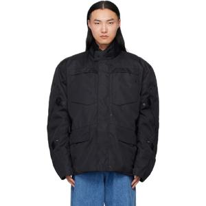 베트멍 재킷 블랙 바이커 파카 코트   재킷 세트 252669M180002