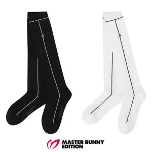 [마스터바니에디션] (421E3SC105) 여성 심볼 배색 라인 논슬립 니삭스