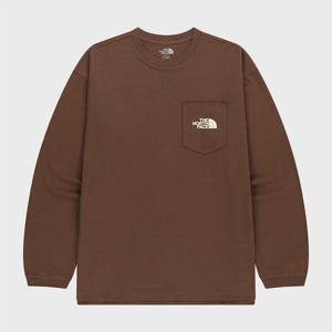 [노스페이스] (NFM_NT7TR50L_LBR_) 포켓 긴팔 라운드티 NT7TR50L_LBR
