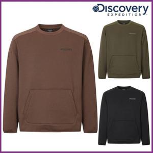 디스커버리 25FW 남여 공용 아웃도어 그리드 기모 맨투맨 티셔츠 DXMT79056-JDGS