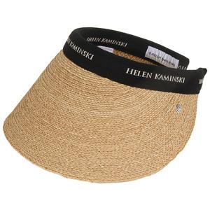 헬렌카민스키 여성 비앙카 12 바이저햇 네츄럴블랙로고 HAT51794 NATURALBLACKLOGO