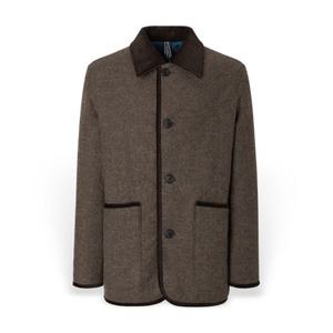 [헤지스] 남성  헤링본 퀼팅 하프코트 HZCO5D464W2