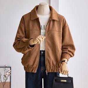 [한정수량] [커스텀에이블] 투웨이 지퍼 스웨이드 블루종 점퍼_T2510JP014C